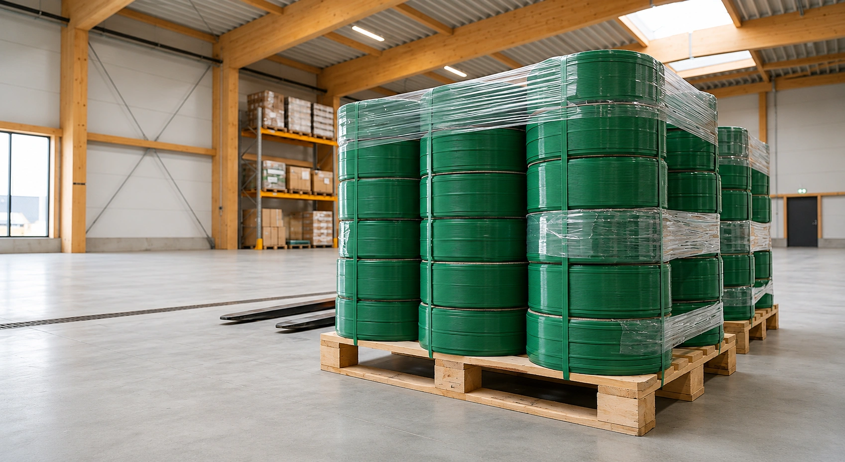 PET Strapping Band Exporter Denmark — Greenstrix Industrial Packaging